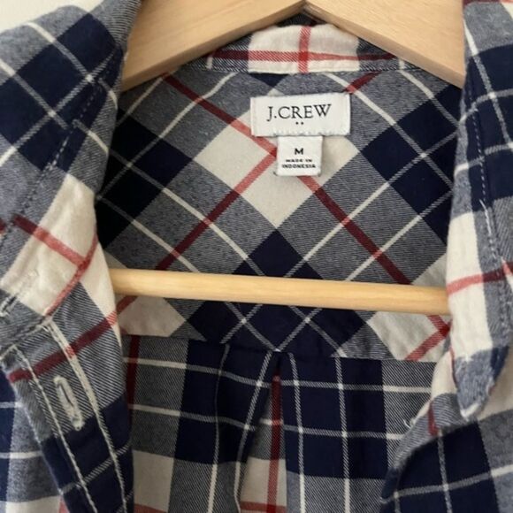 J Crew Flannel Shirt Size M - Picture 3 of 5